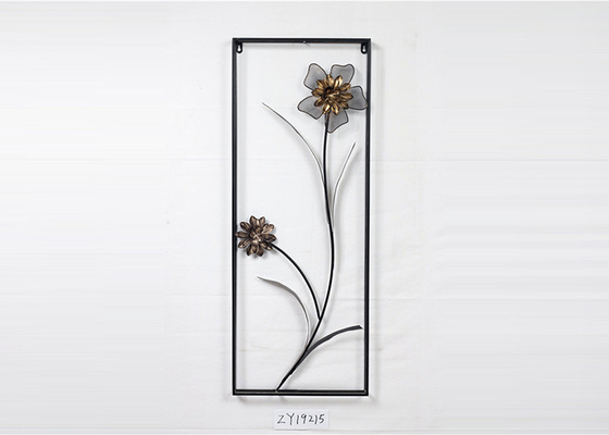 Customized Living Room Floral Bronze Wall Art Decor