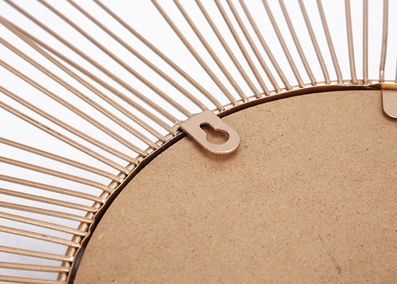 Round Framed Concavo-Convex Modern Metal Wall Art Mirror For Home Decoration