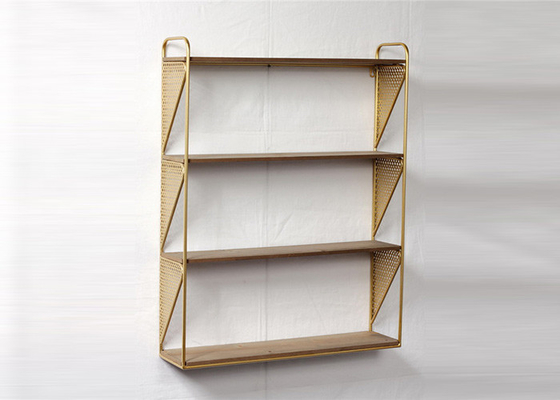 Wall Mounted Metal Frame Kitchen Floating Shelves